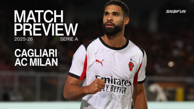 Cagliari v AC Milan, Serie A Enilive 2025/2026: statistics, standings, referee and suspensions
