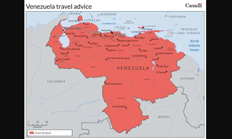 Canada issues travel advisory for Venezuela