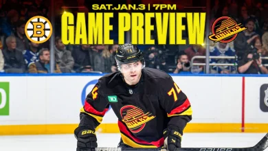 Canucks Get Back to Action on Hockey Night in Canada with Bruins in Town