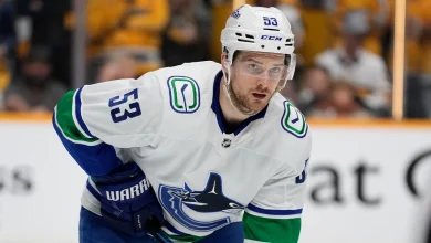 Canucks' Teddy Blueger returns to lineup vs. Capitals