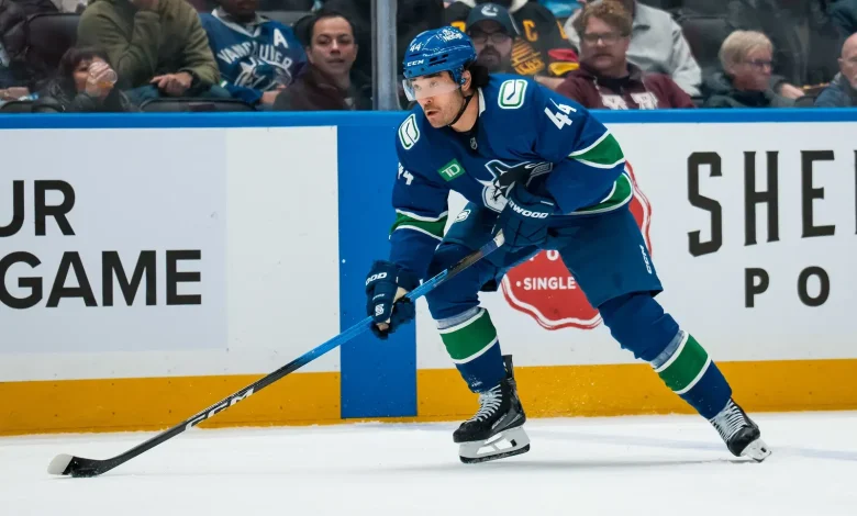 Canucks Trade Kiefer Sherwood To The San Jose Sharks