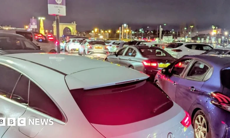 'Carnage' at the Trafford Centre as car-park gridlocked