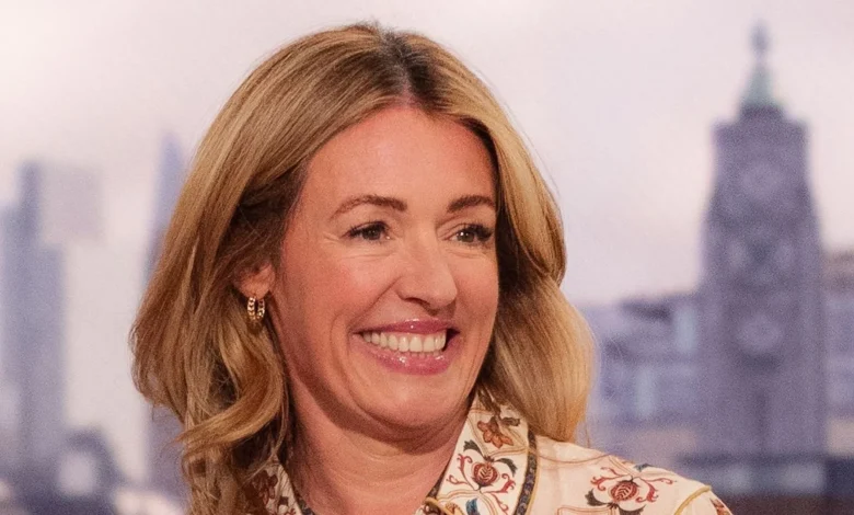 Cat Deeley’s floaty floral blouse is the comfortable and elevated style to wear with jeans this winter