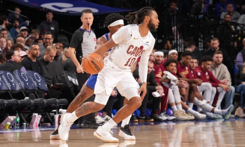 Cavs' Garland (foot) exits vs. 76ers; Merrill, too