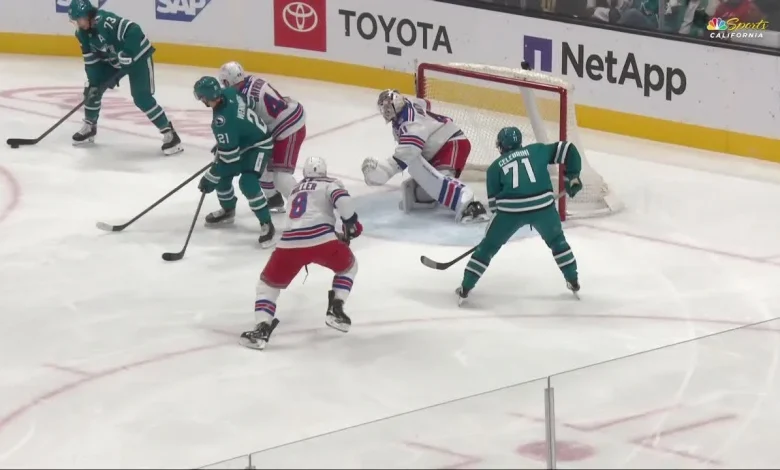 Celebrini strikes first with PPG