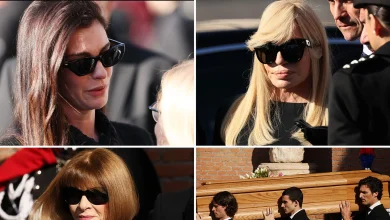Celebs Flock to Rome for Fashion Designer Valentino Garavani's Funeral