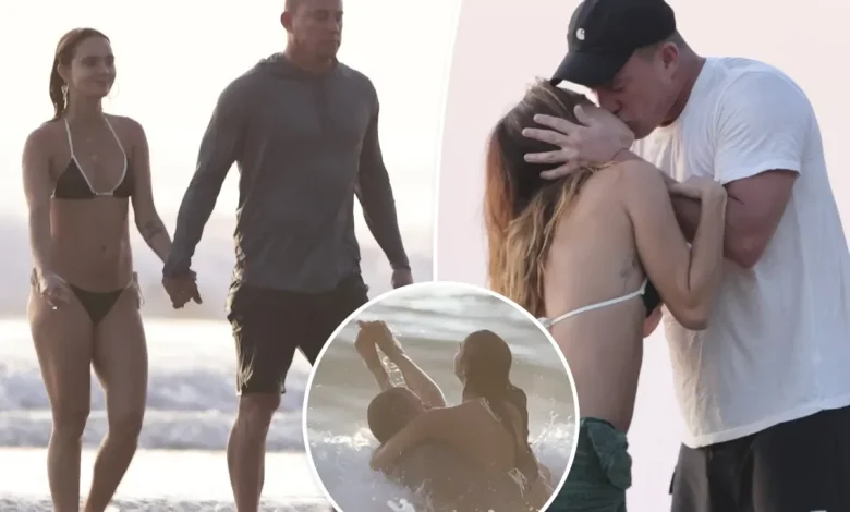 Channing Tatum, 45, and girlfriend Inka Williams, 26, passionately kiss during PDA-filled beach vacation