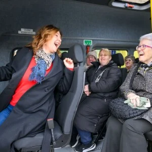 Charity Spotlight: Still Game star climbs onboard Twechar Community Action’s new minibus