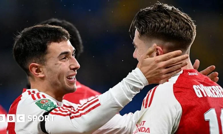 Chelsea 2-3 Arsenal: Gunners have EFL Cup semi-final advantage but Garnacho gives Blues hope