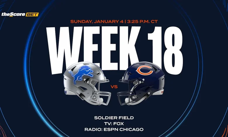 Chicago Bears vs. Detroit Lions 2025 Week 18 NFL