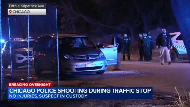 Chicago police officer fires at suspect during traffic stop on Fifth Avenue on West Side