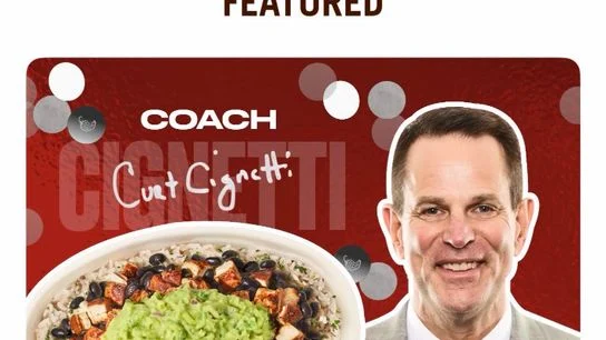 Chipotle has added a Curt Cignetti bowl to their menu