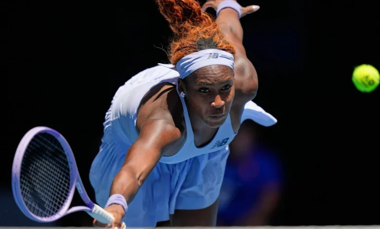 Coco Gauff advances to second round at Australian Open despite serving struggles