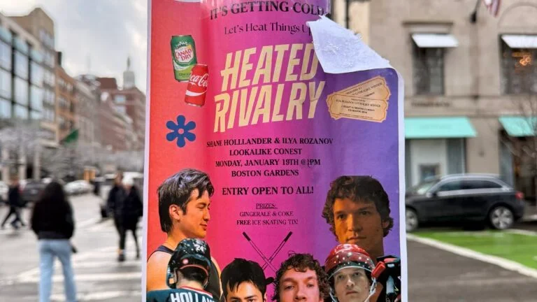 Cold Bostonians bring the heat at a Heated Rivalry look-alike contest