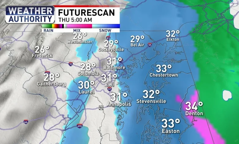 Cold changes coming behind tonight's rain and snow chance