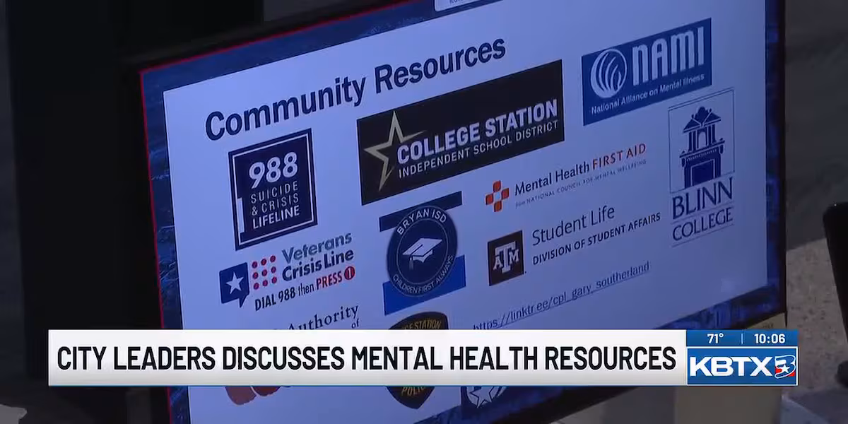 College Station council reviews mental health crisis response resources