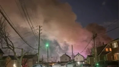 Crews battle large fire in Roselle Park