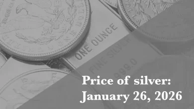 Current price of silver as of Monday, January 26, 2026