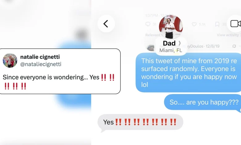 Curt Cignetti's Daughter Natalie Shares Photo of Text Exchange with Indiana HC After CFP Title Win