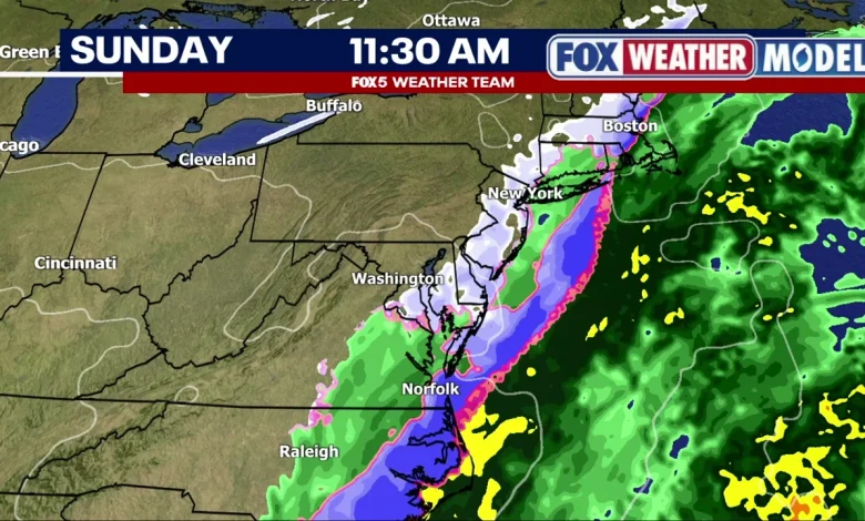 DC weather: Mixed snow, sleet Saturday; tracking coastal snow threat Sunday