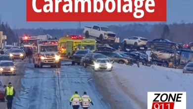DERNIÈRE HEURE – Accidents - Carambolage sur l’autoroute 20 dans la région de Lotbinière