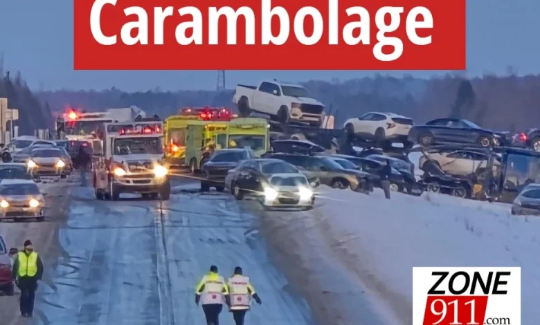 DERNIÈRE HEURE – Accidents - Carambolage sur l’autoroute 20 dans la région de Lotbinière