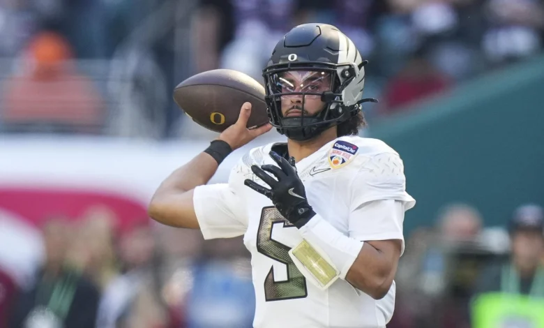 Dante Moore Will Return to Oregon, Forgo 2026 NFL Draft Amid Dylan Raiola Transfer