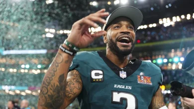 Darius Slay is back in Philly, as a spectator