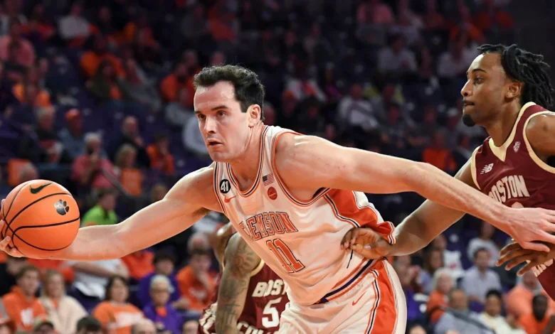 Davidson's Big Day Gives No. 22 Clemson Eighth Straight Win Over Boston College