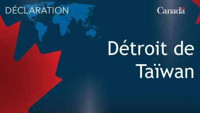 Déclaration sur la décision de la Chine d’entreprendre des exercices militaires à grande échelle autour de Taïwan
