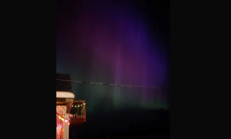 'Deep purples and greens': Northern Lights visible in the area today