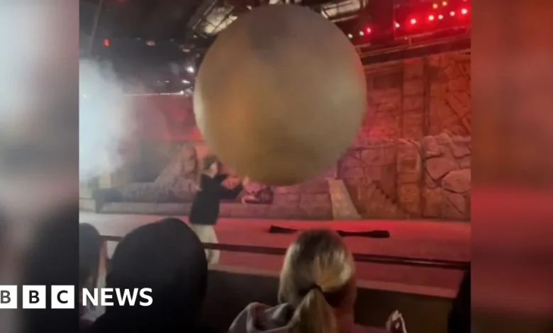 Disney World cast member hurt stopping 400-lb fake boulder from hitting audience