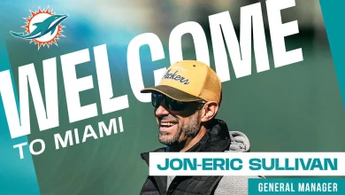 Dolphins agree to terms with Jon-Eric Sullivan as General Manager