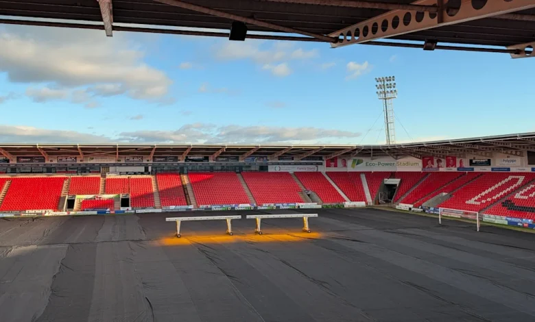 Doncaster pitch inspection update: Match postponed