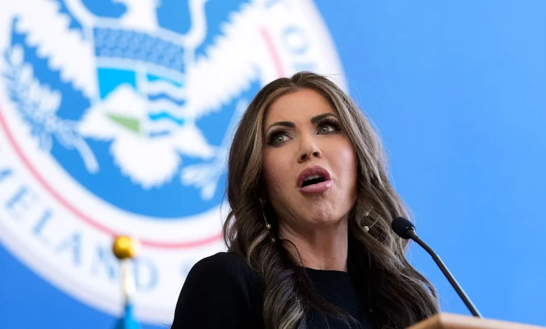 "Don't say his name": Noem lashes out at anchor for "doxxing" ICE agent