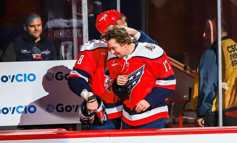 Dylan Strome reveals all the hockey equipment Alex Ovechkin keeps after his goals