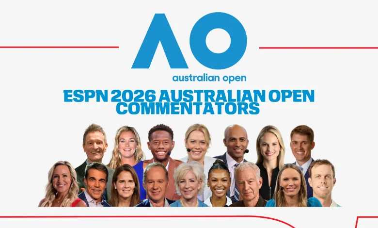 ESPN announces Australian Open 2026 on-air talent lineup