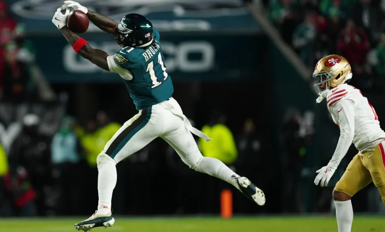 Eagles' season-long issues apparent in playoff loss to 49ers, sideline spat between Nick Sirianni, A.J. Brown