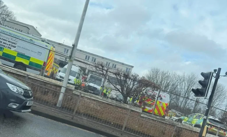 Emergency services swarm Glasgow hotel after death of man and concern for a person