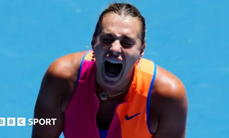 'Emotionally all over the place' Sabalenka wins