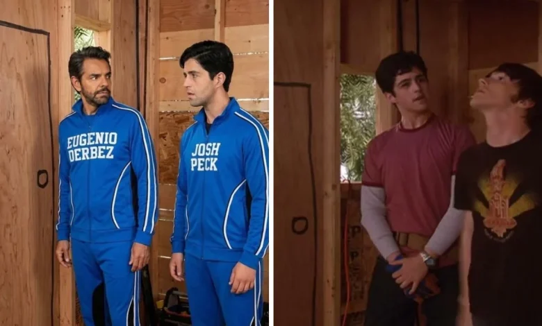 Eugenio Derbez y Josh Peck recrean épica escena de la casa del árbol en Drake y Josh; imagen causa furor en redes