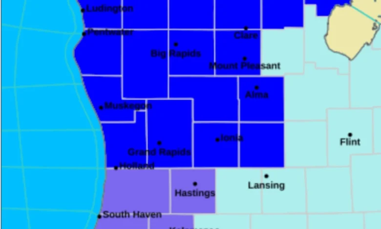 Extreme Cold Warning area increases across Michigan