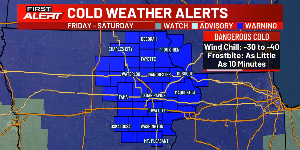 FIRST ALERT: Dangerous cold through the weekend