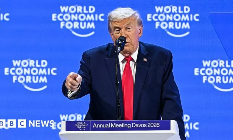 Faisal Islam: What it was like inside the room with Donald Trump at Davos