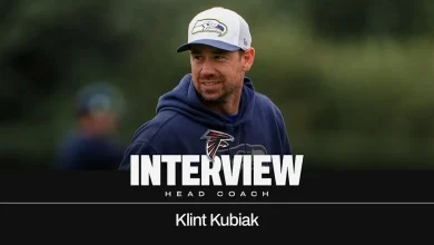 Falcons complete interview with Klint Kubiak for head coach position