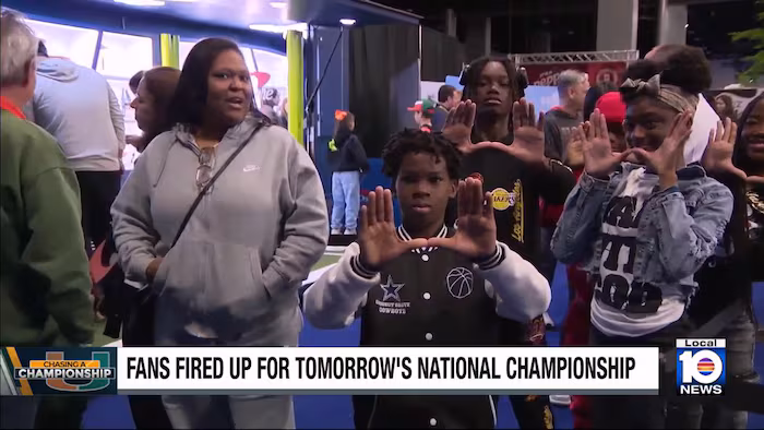 Fans of Miami, Indiana having a blast in South Florida ahead of CFP title game