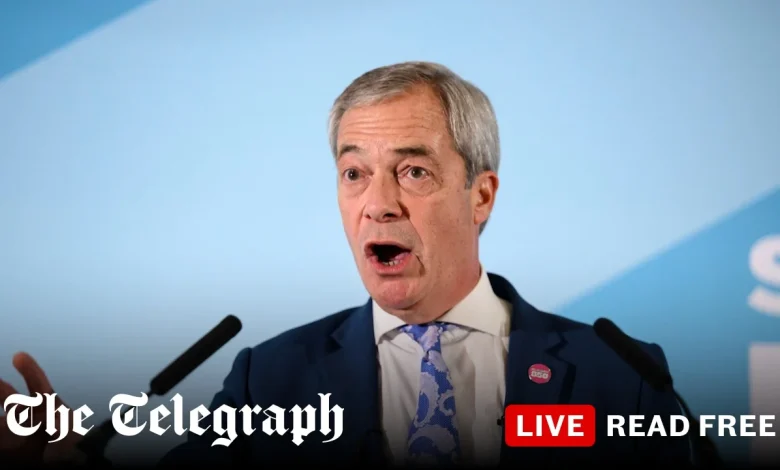 Farage reveals Laila Cunningham as Reform’s London mayoral candidate – watch live