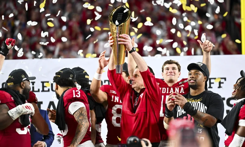 Fernando Mendoza, Curt Cignetti, Indiana Celebrate CFP Title Win on Campus in Videos, Photos