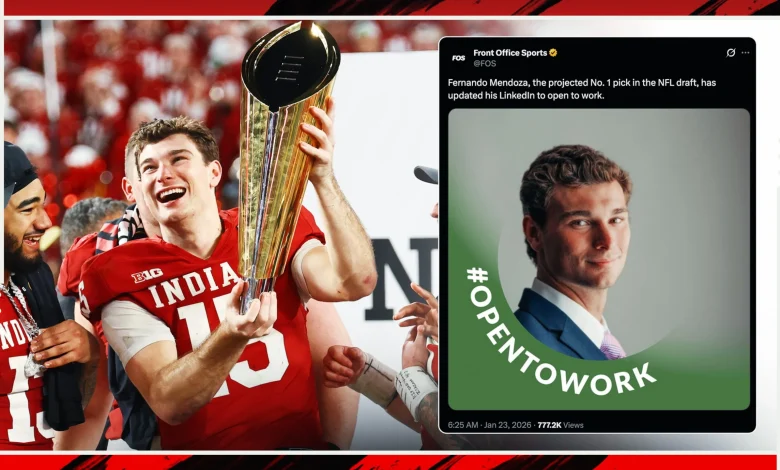 Fernando Mendoza Declares for 2026 NFL Draft After Indiana's CFP Title, Latest Mock Draft Projection