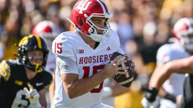 Fernando Mendoza, mariscal de campo de la Universidad de Indiana. Foto: Reuters